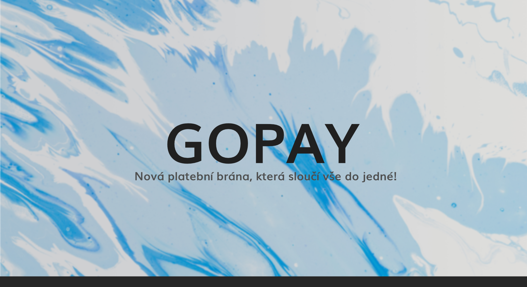 Nová platební brána: GoPay